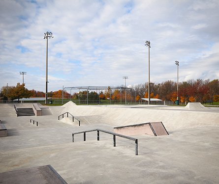 Photo of skatepark at Gellert Community Park